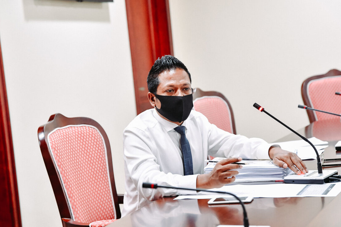 088 inthi މާފަންނު އުތުރު ދާއިރާގެ މެމްބަރު އިމްތިޔާޒް ފަހުމީ (އިންތި) ޖުޑިޝަރީ ކޮމިޓީގެ ބައްދަލުވުމެއްގައި