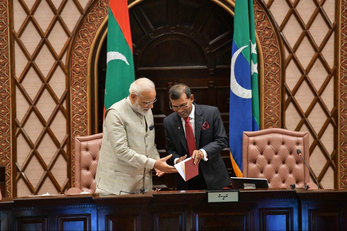 034 nasheed އިންޑިއާގެ ބޮޑުވަޒީރު މޯދީ އާއި ރައީސް ނަޝީދު