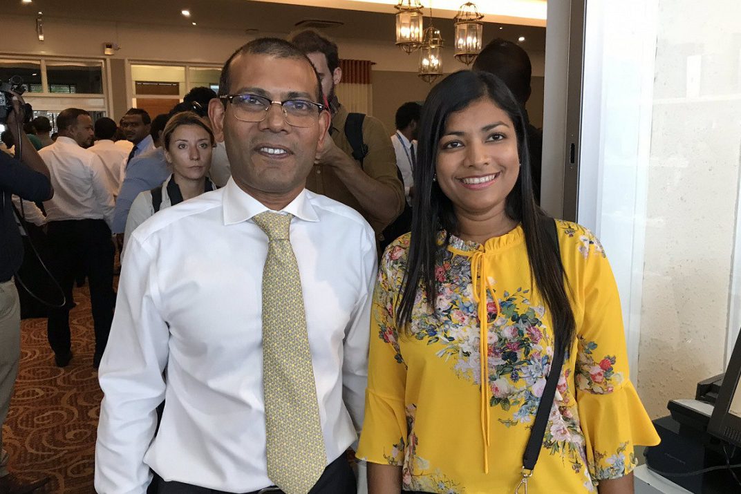 035 nasheed rozaina ރައްޔިތުންގެ މަޖިލީހުގެ ރައީސް މުހައްމަދު ނަޝީދާއި މެމްބަރު ރޮޒައިނާ