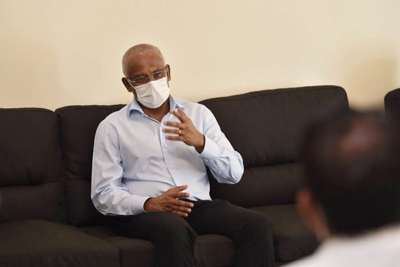 070 solih ރައީސް ސޯލިހު ކުޅުދުއްފުށި އެމްޑީޕީގެ އިސް ބޭފުޅުންނާ ބައްދަލުކުރައްވަނީ