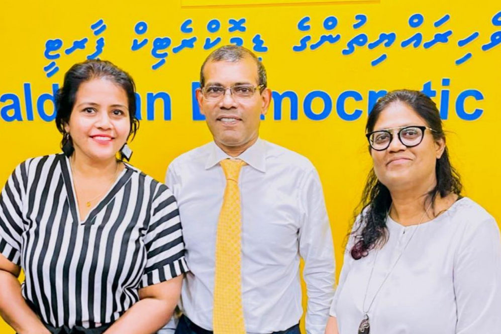 ޝަތުފާ އަދި ރައީސް ނަޝީދު (ފޮޓޯ: ސޯޝަލްމީޑިއާ)